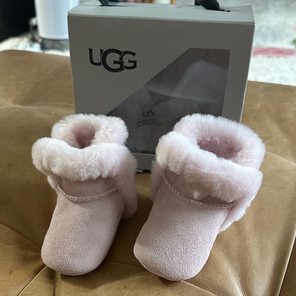 UGG Soft Pink Infant Booties